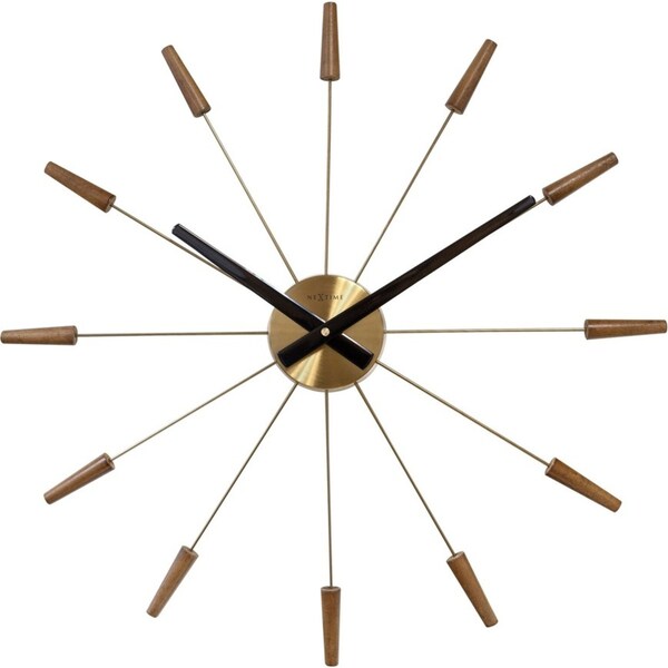 NeXtime Plug-Inn Wooden 58cm Analogue Hanging Wall Clock Home/Room Office Decor