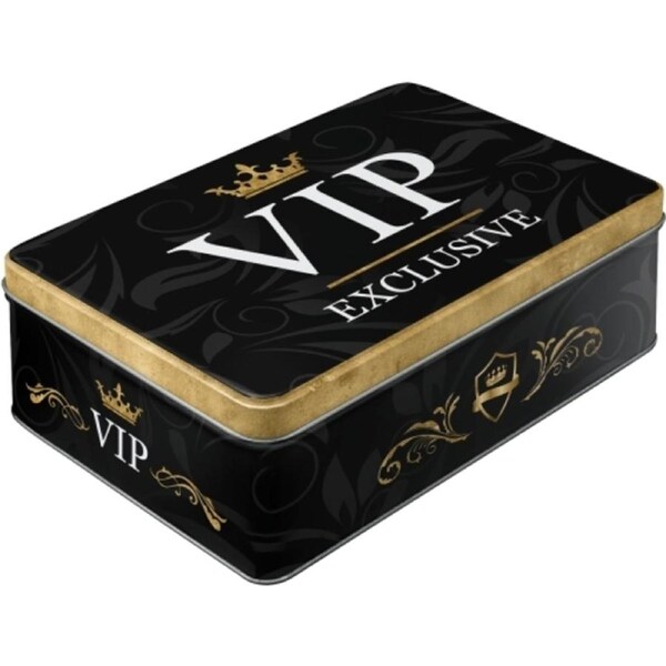 Nostalgic Art 23cm/2.5L Flat Tin Storage VIP Exclusive 3D Rectangle Container