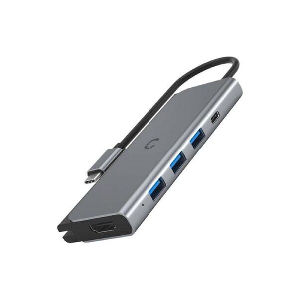 Cygnett Unite TravelMate USB-C Hub Black 100W USB-C PD Pass-through Port, 3x US [CY3318HUBC3]