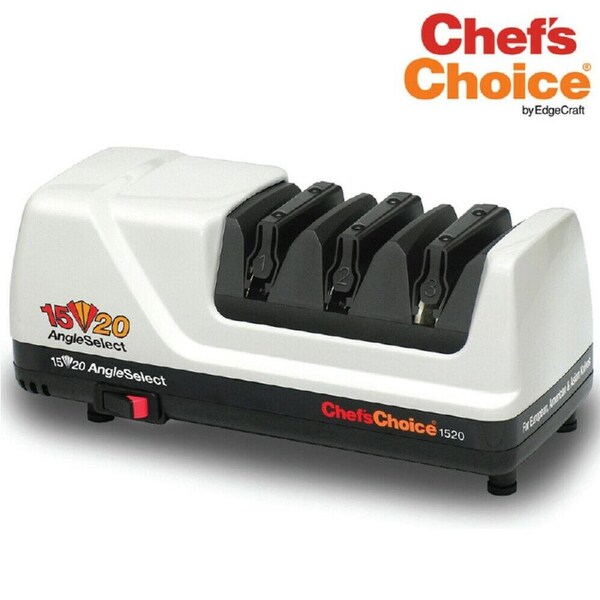 Chef's Choice 1520 AngleSelect Diamond Hone Electric Knife Sharpener White