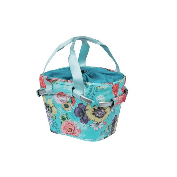 Basil Bloom Field Carry All Front Basket KF Blue