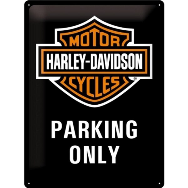 Nostalgic Art Harley-Davidson Parking Only 30x40cm Large Metal Sign Wall Decor