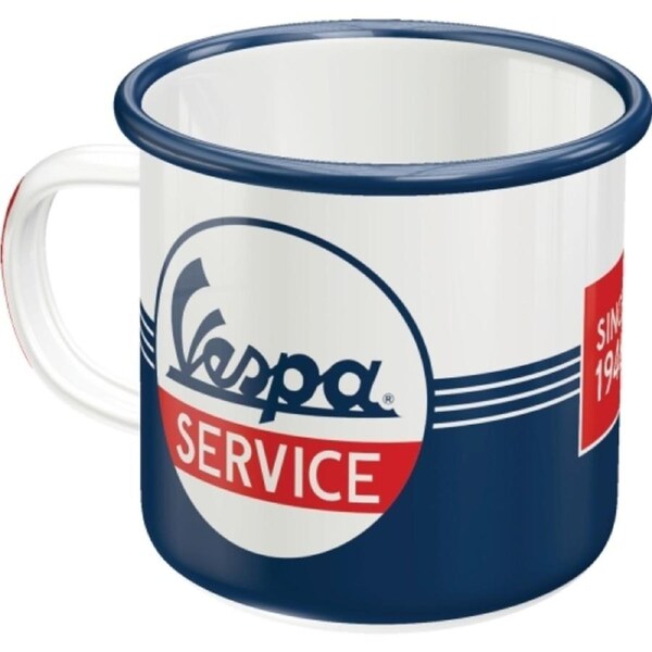 Nostalgic Art Vespa Service 360ml Enamel Mug Tea/Coffee/Water Drink Cup w/Handle