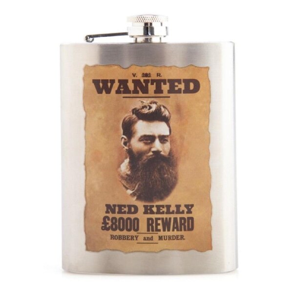 Ned Kelly Metal Flask