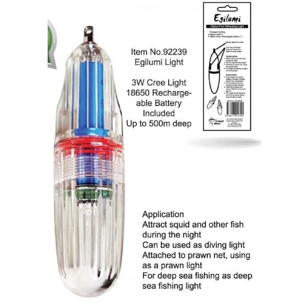 Cobalt Blue Egi Underwater Fishing LED Light 500m Deep Sea Diving