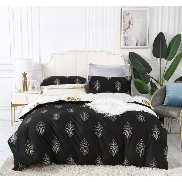 Reversible Design Super King Size Bed Quilt/Doona/Duvet Cover Set 462A