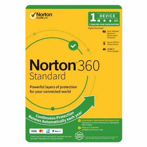 Norton AntiVius Plus 10GB AU 1-User, 1-Device, 12-Month
