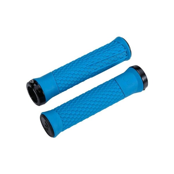 BBB Cycling Python Grips 142mm Blue/Lockring Black - Blue Size 142mm