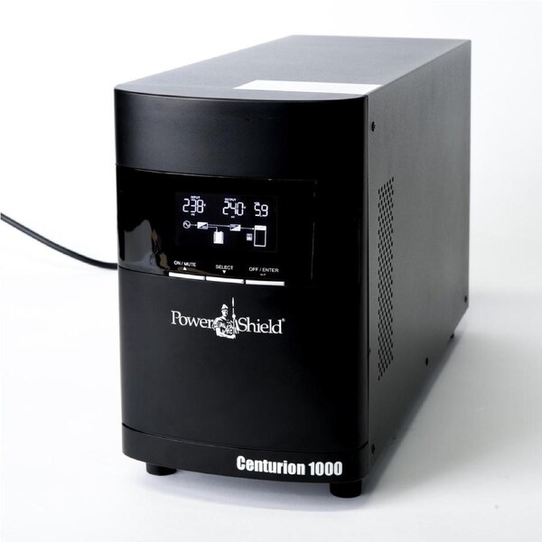 PowerShield Centurion Tower UPS 1000VA/900W, 10A input, 4 AUS sockets, hot-swappable batteries, 2-year warranty