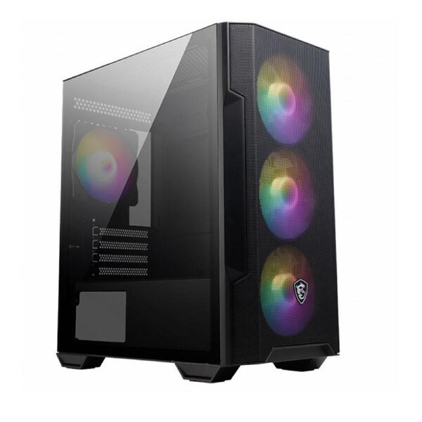 MSI MAG FORGE M100R Micro ATX Case, 1x USB 3.2, 2x USB 2.0, 1x Audio, 1x Mic, 4x PCI-E, 2x 2.5', 2x 3.5', Micro ATX / Mini ITX