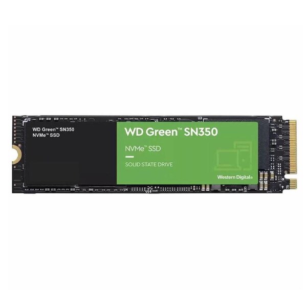Western Digital WD Green SN350 2TB M.2 NVMe SSD 3200MB/s 3000MB/s R/W 340K/380K IOPS1M hrs MTTF 3yrs wty