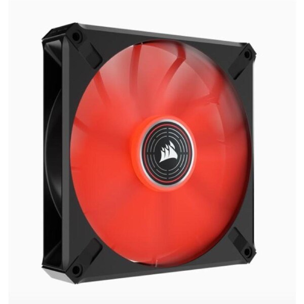 Corsair ML ELITE Series, ML140 LED ELITE, 140mm Magnetic Levitation Red LED Fan with AirGuide, Single Pack(LS)
