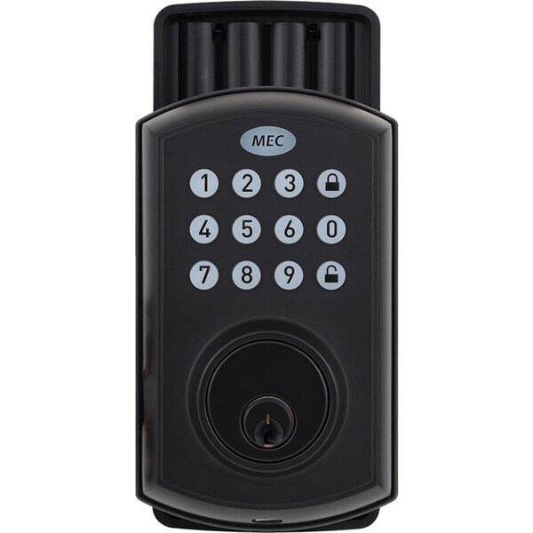 Mec Electronic 50 Code IP54 Smart Home Door Lock Deadbolt Zinc Alloy Matt Black