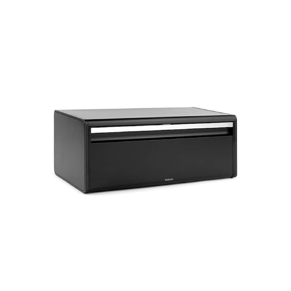 Fall Front Bread Bin Matte Black Brabantia
