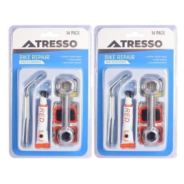 Ozoffer 2x Portable Multifunctional Convenient Bicycle Bike Tire Repair Pack Tool Kit