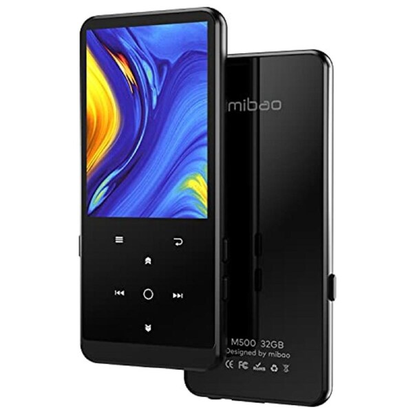 Aiworth 32GB MP3 Player, MP3 Player with Bluetooth 4.2, Music Player with FM Radio, Recording, 2.4" Screen, HiFi Lossless Sound, Support up to 128GB(E