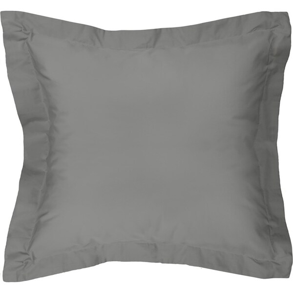 Algodon Euro Pillowcase For Pillow 300TC Cotton Charcoal Home/Bedding 65x65cm