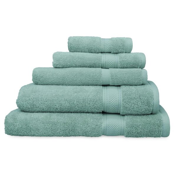 5pc Algodon St Regis Collection Bath/Hand Towel Set w/ Face Washer Cotton Marine