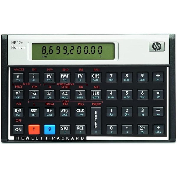 HP 12CP Financial Calculator - Over 120 built-in functions