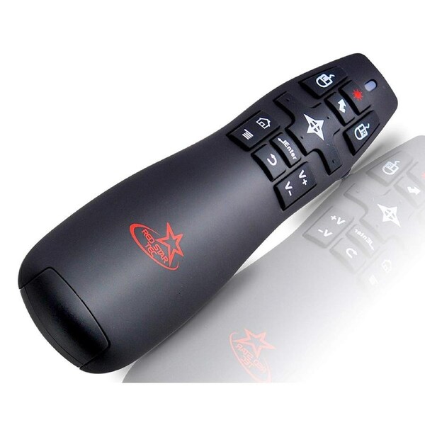 Red Star Tec Wireless Powerpoint Presentation Remote Clicker and Keynote Presenter with Wireless Mouse (PR-820)