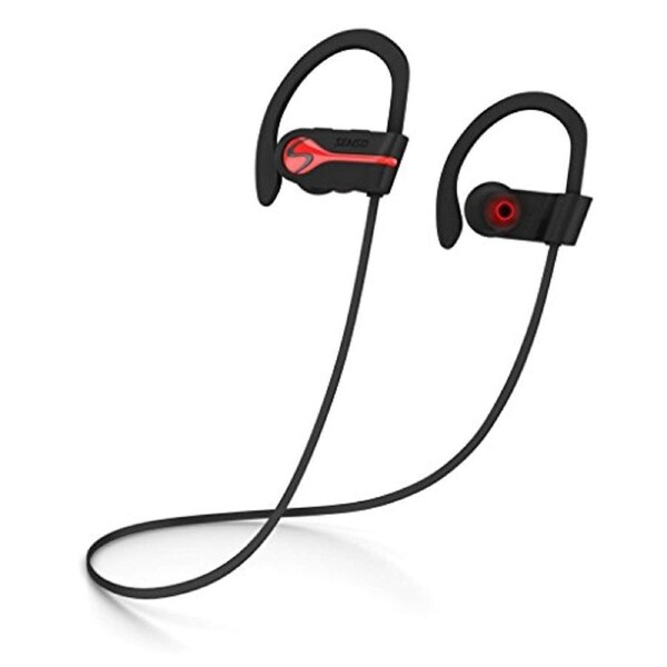 SENSO Bluetooth Wireless Headphones, Best Sports Earphones w/Mic IPX7 Waterproof HD Stereo Sweatproof Earbuds for Gym Running