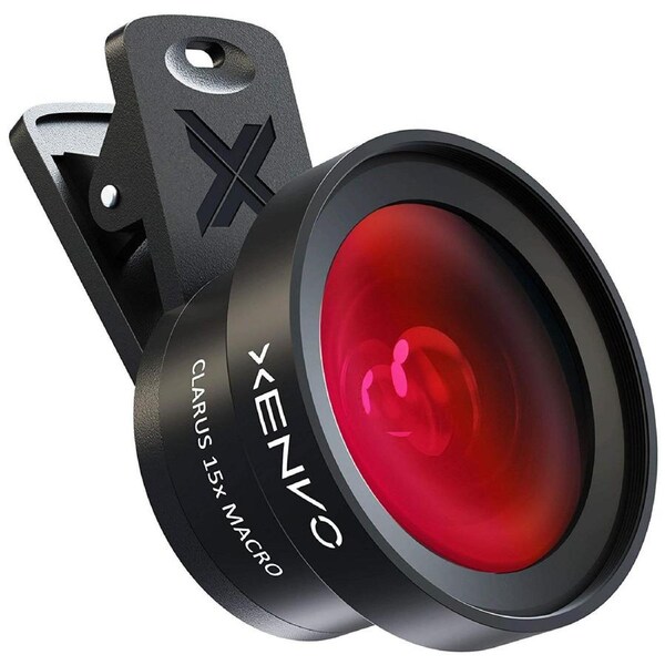 Xenvo iPhone Camera Lens Pro: Macro Lens & Wide Angle Lens Kit with LED Light Clip-On Cell Phone Camera Lenses for iPhone Android Samsung Mobile Phone