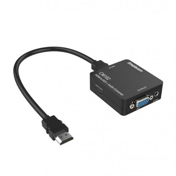 Simplecom HDMI to VGA + Audio 3.5mm Stereo Converter [CM102]