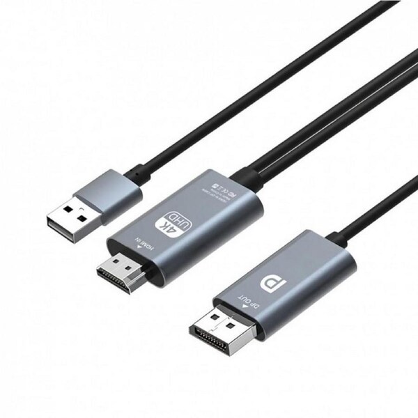 Simplecom 2m HDMI to DisplayPort Active Converter Cable 4K@60hz USB Powered [TH201]
