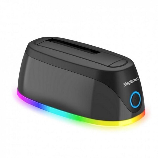 Simplecom USB 3.0 Docking Station for 2.5" and 3.5" SATA Drive with RGB Lighting [SD336]