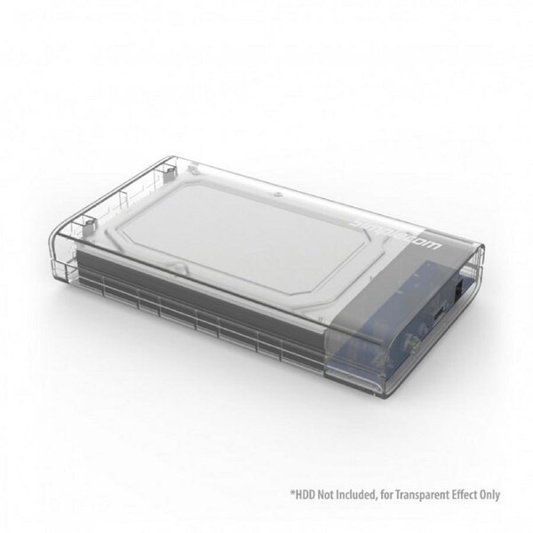 Simplecom SE301 3.5" SATA to USB 3.0 Hard Drive Docking Enclosure Clear [SE301-CL]