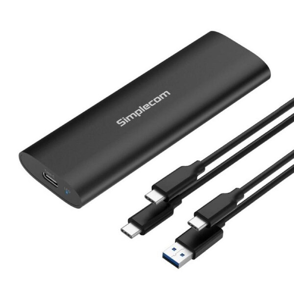 Simplecom NVMe / SATA Dual Protocol M.2 SSD Tool-Free USB-C Enclosure USB 3.2 Ge [SE516]