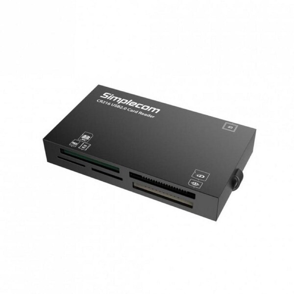 Simplecom CR216 USB 2.0 All in One Memory Card Reader 6 Slot for MS M2 CF XD Mic [CR216-BLACK]