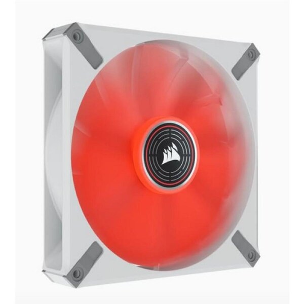 Corsair ML140 LED ELITE White, 140mm Magnetic Levitation Red LED Fan Single Pack [CO-9050129-WW]