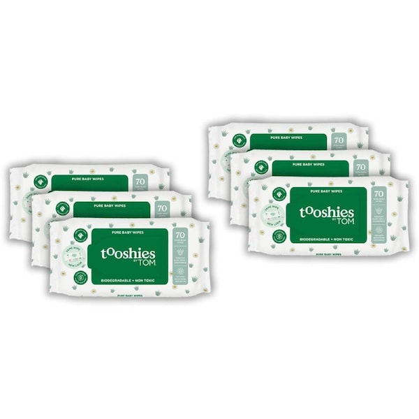 420pc Tooshies Aloe Vera Chamomile Pure Baby/Infant Soft Fragrance-Free Wet Wipe