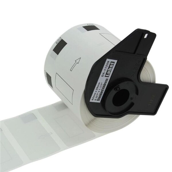 Brother DK-11209 Black on White Compatible Thermal Die-Cut Label Roll 29mm x 62mm - 800/roll