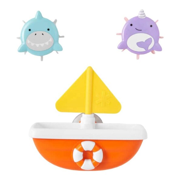 Skip Hop Zoo Tip & Spin Boat - Shark/Narwhal