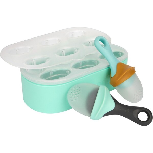 2pc Boon Pulp Silicone Yogurt Mould Popsicle/IcyPole Freezer Tray Feeder Set 6m+