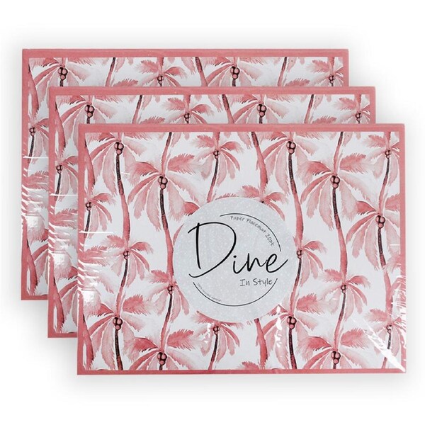 60pc 40x30cm Paper Placemat Dining Table Protector/Home Tableware Decor Palms