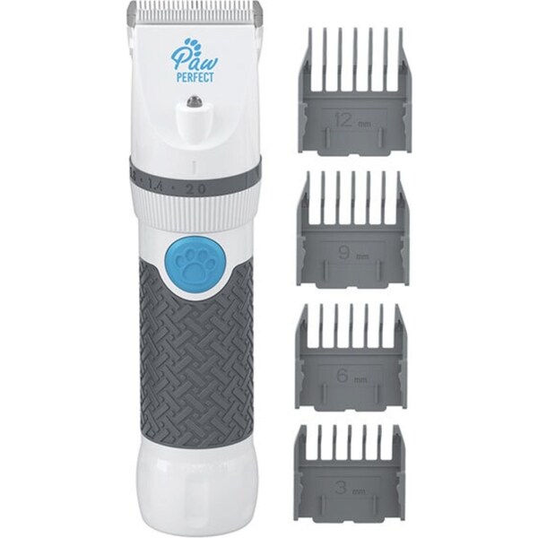 Paw Perfect Handheld Cordless Rechargeable Pet Dog/Cat Fur/Coat Trimmer 19cm