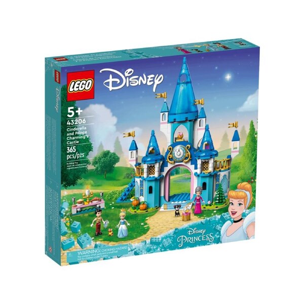 LEGO 43206 Cinderella and Prince Charming's Castle - Disney Princess Frozen