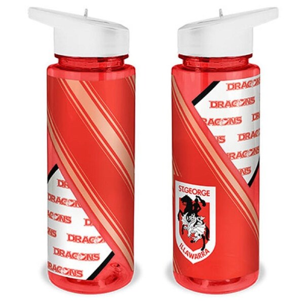 St George Illawarra Dragons NRL SPORTS Drink Bottle Plastic Sipper Top