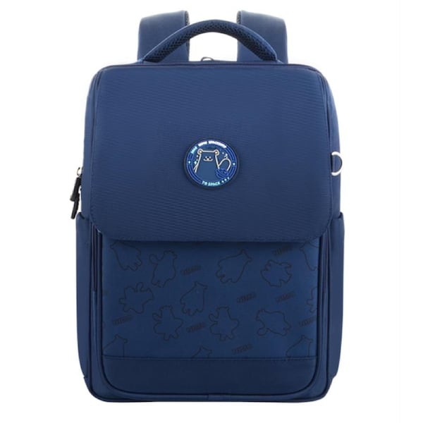 YOME Waterproof Kids School Backpack With Back Support and Airflow For Year 3-6 Student Blue