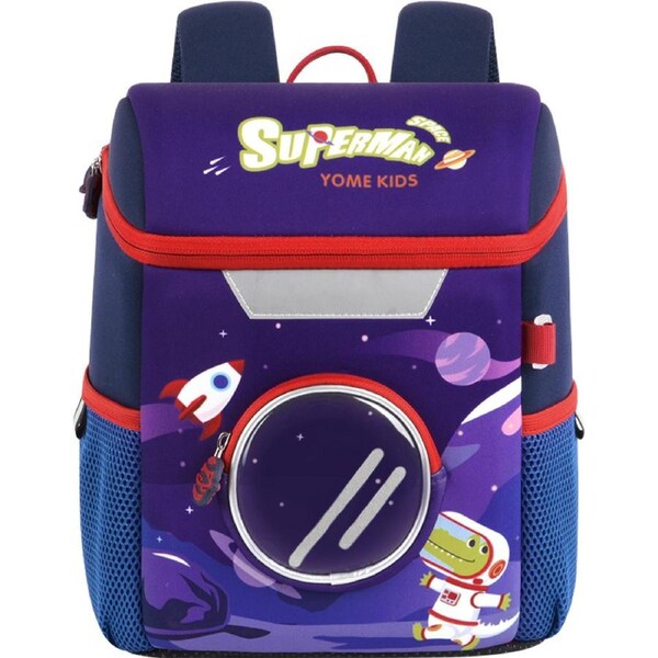 YOME Waterproof Kids School Backpack With Back Support and Airflow For kindergarten-Year 2 Student Blue