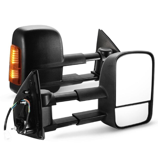 SAN HIMA Pair Extendable Towing Mirrors for Holden Trailblazer 2016 to Current