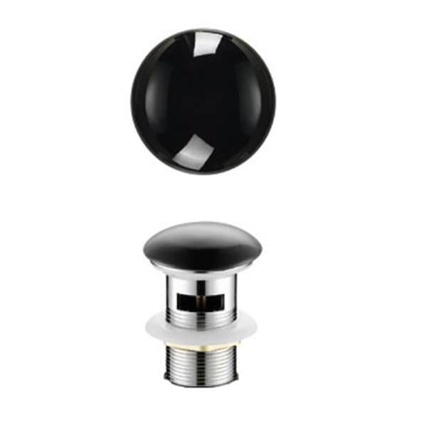 Black Basin Pop Up Waste 32mm With Overflow