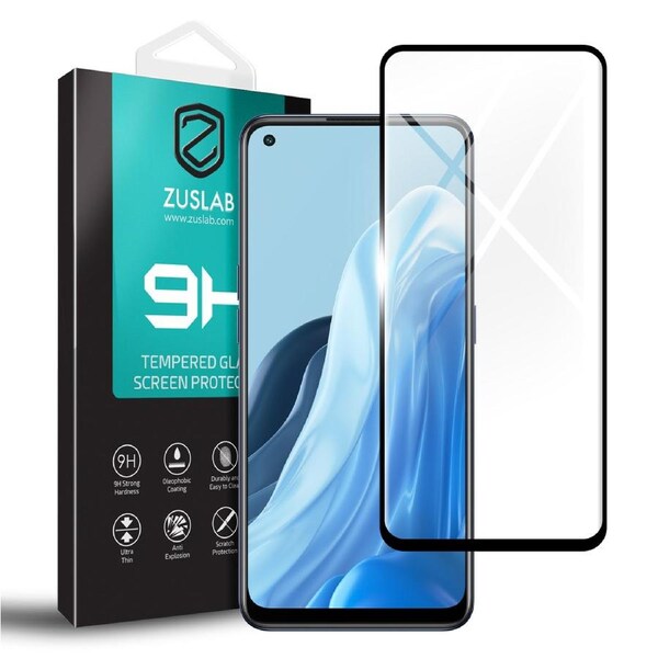 ZUSLAB OPPO Find X5 Lite Tempered Glass Screen Protector Film 9H Hardness for OPPO - Black