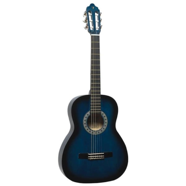 Valencia VC103 3/4 Size Nylon String Classical Guitar - Blue Burst