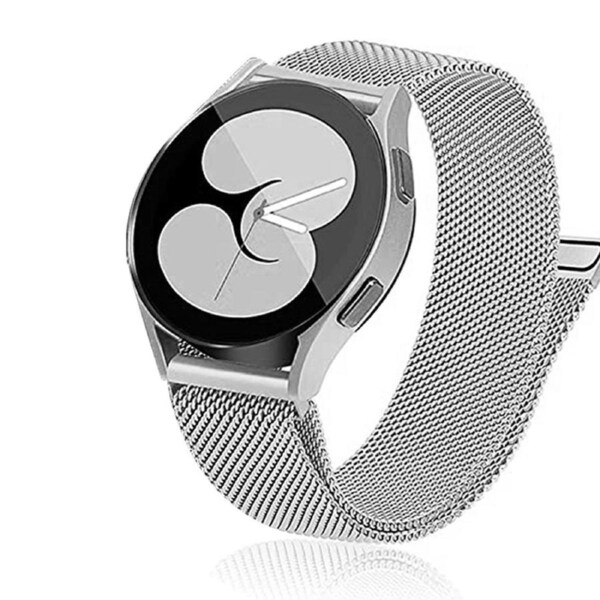 Samsung Galaxy Watch 4 5 Classic 40 44 42 45 46mm Milanese Magnetic Replace Band-Sliver