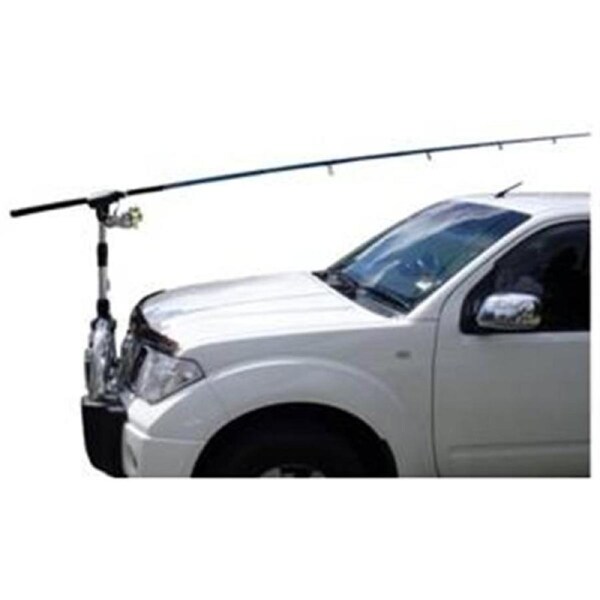 Rodezi Rack Adjustable Fishing Rod Holder Bullbar Mount - RER001 - Black / Silver / 4