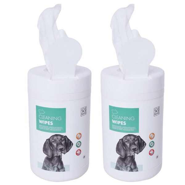 160x M-Pets Dog/Pet Cleaning Wipes For Ear/Eyes/Muzzle Stains Anti Bacterial